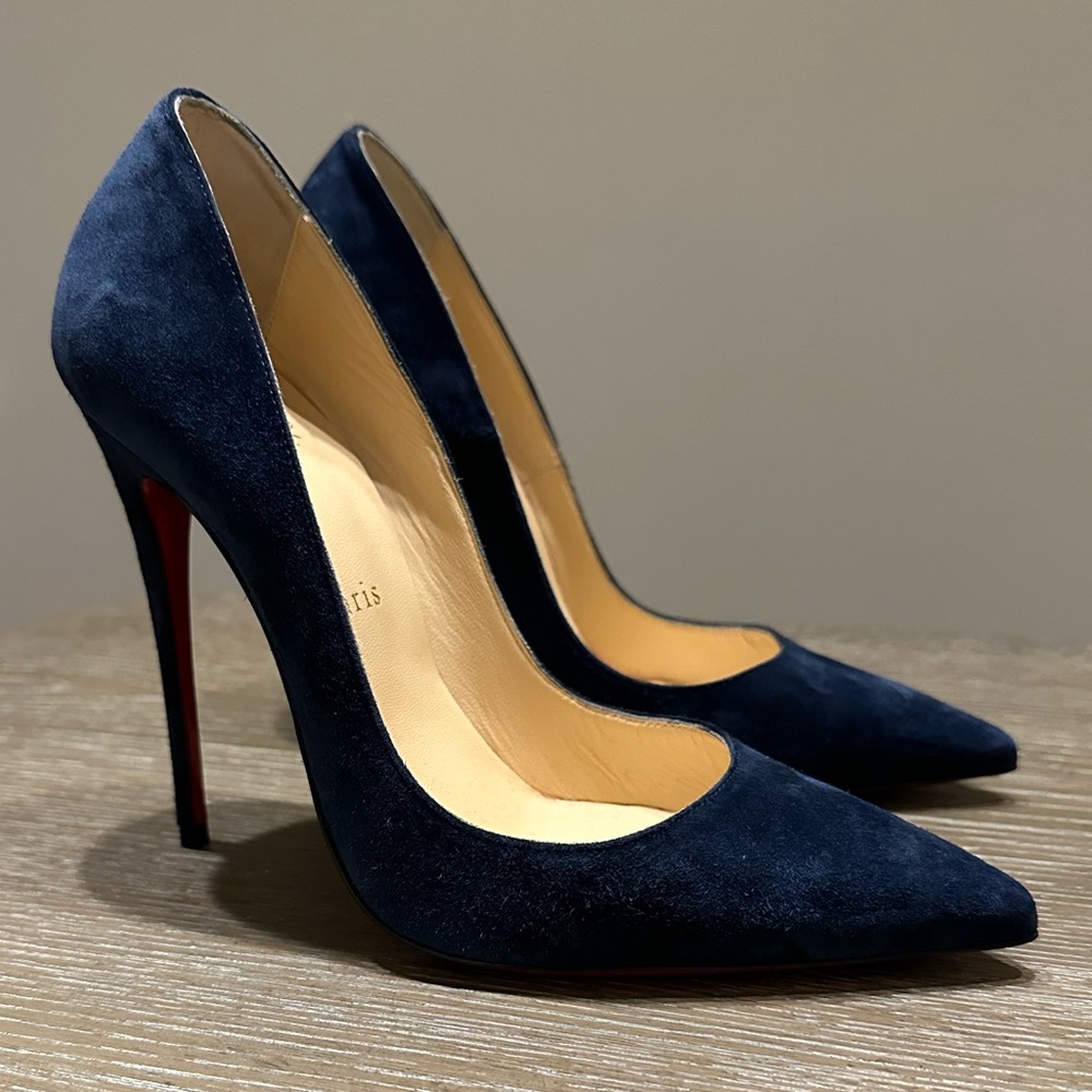 Christian Louboutin So Kate suede pumps